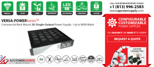 Commercial Power Supply, Commercial Rack Mount 2U single Output Power Supply
