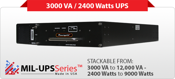 Military UPS - Uninterruptible Power Supply - 2400 Watts