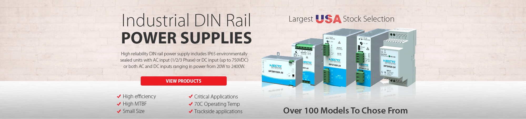 Industrial DIN Rail Power Supply