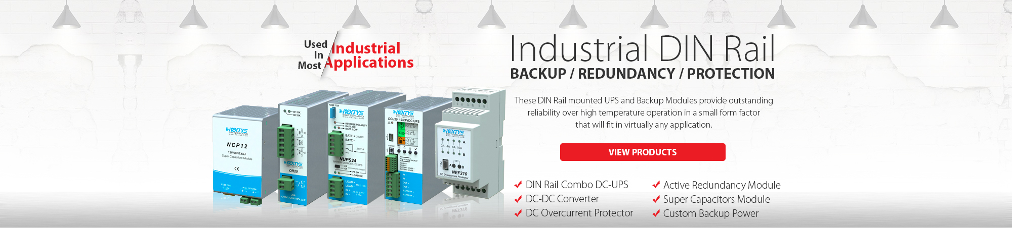 Industrial DIN Rail Power Supply, Industrial DIN Rail Backup, Industrial DIN Rail Redundancy, Industrial DIN Rail Protection